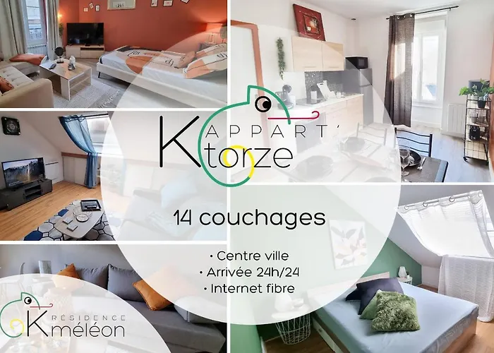 L'appart K-torze- Rare ! 14 Couchages En Centre Du Mans